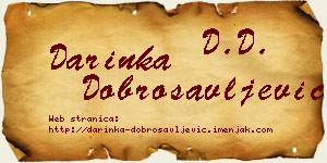 Darinka Dobrosavljević vizit kartica